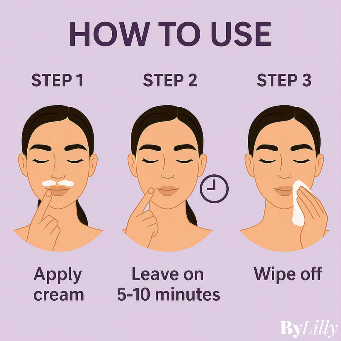 ByLilly Facial Hair Removal Cream