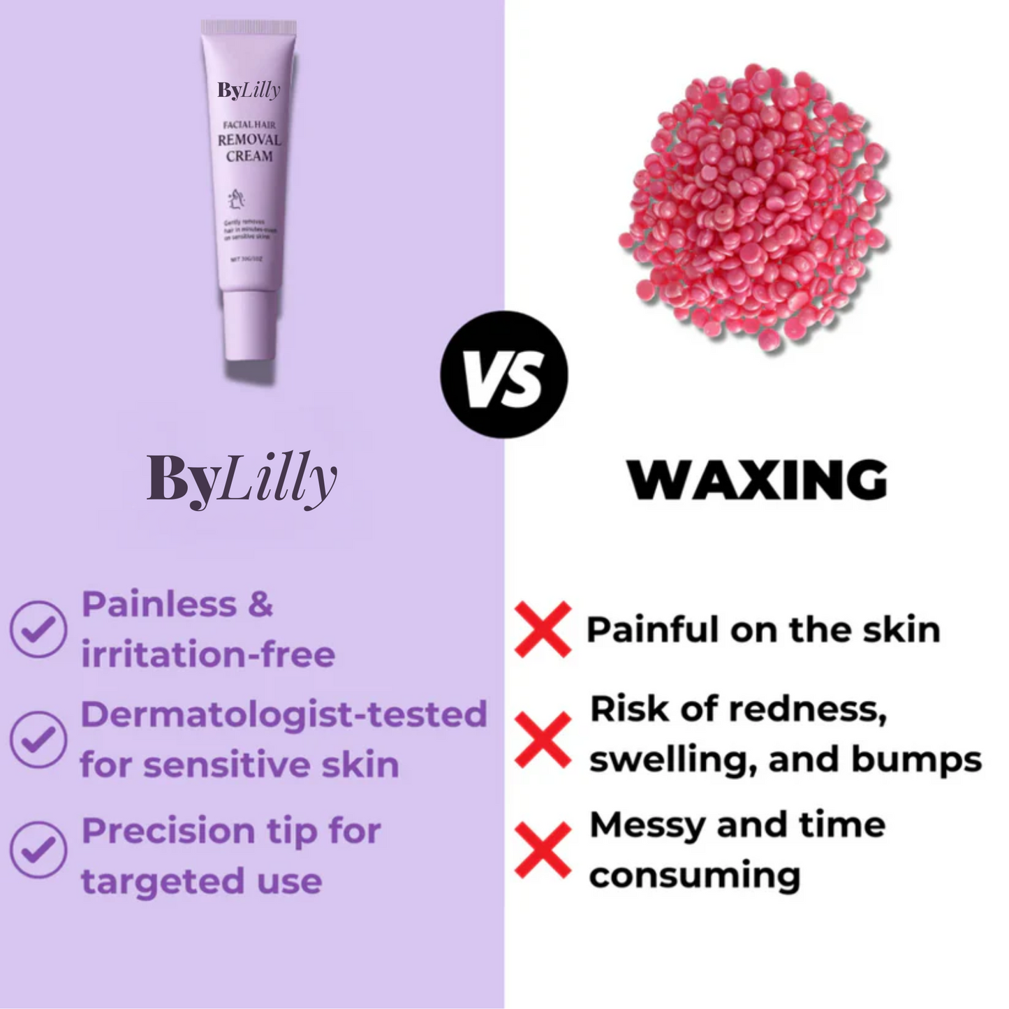 ByLilly Facial Hair Removal Cream