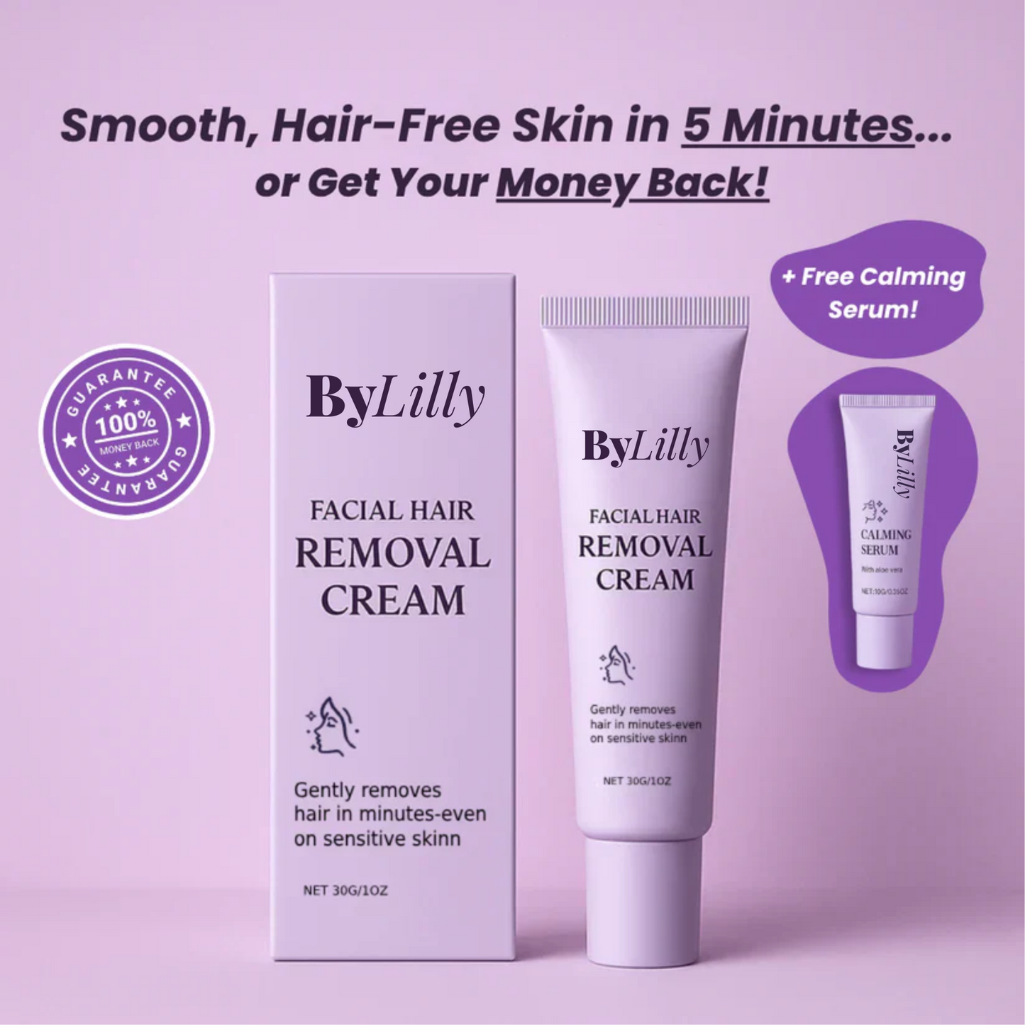 ByLilly Facial Hair Removal Cream